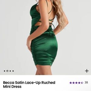 Windsor Satin Green Dress